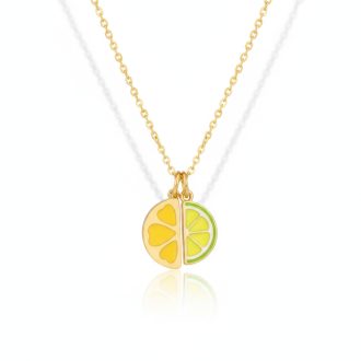 DIY Citrusliget aranyozott nyaklánc
