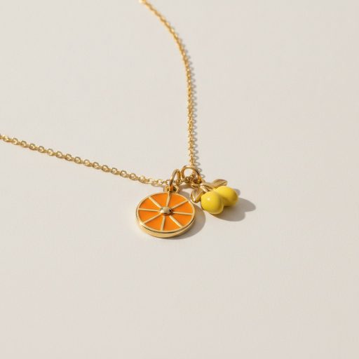 DIY Citrus Mix aranyozott nyaklánc