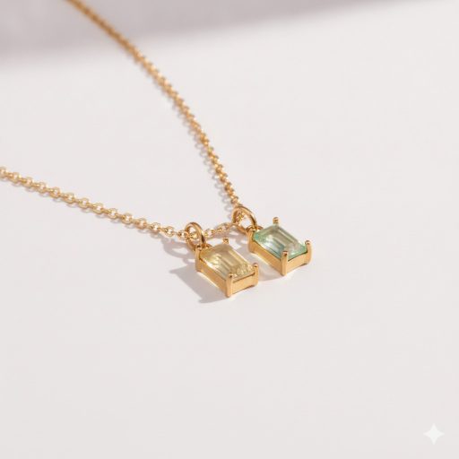 DIY Évszakok Tánca aranyozott nyaklánc