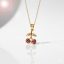 DIY Crystal cherry nyaklánc, aranyozott
