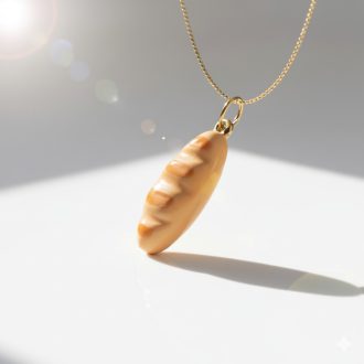 DIY Francia Bagett nyaklánc – aranyozott