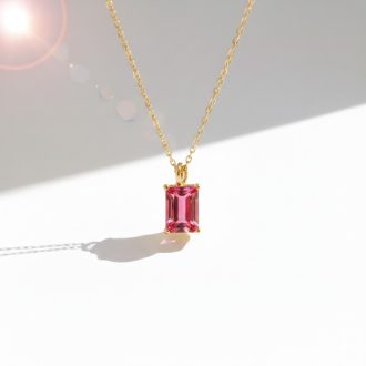 DIY Július kristály nyaklánc, aranyozott