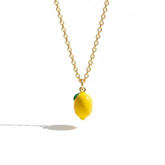 DIY Lemon nyaklánc, aranyozott