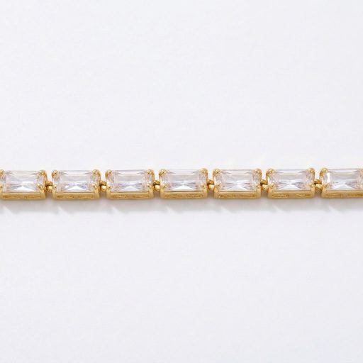 Crystal Luxe aranyozott nyaklánc, hókristály