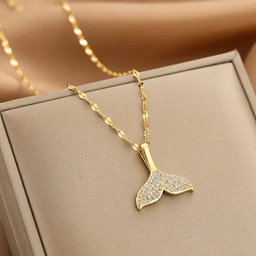 WHALE aranyozott nyaklánc