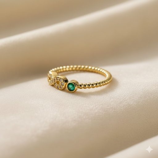 Infinity aranyozott gyűrű