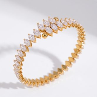 Marquise Diamond aranyozott karperec