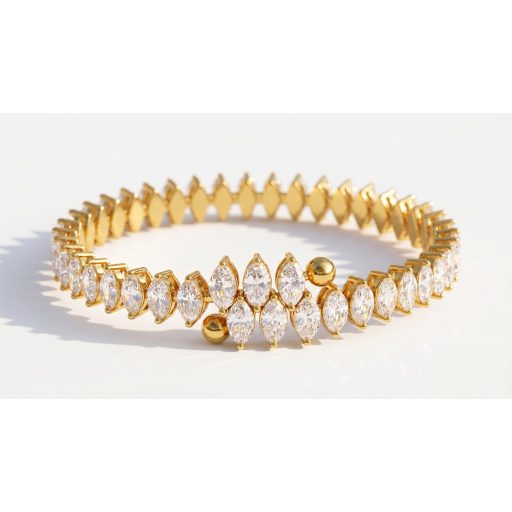 Marquise Diamond aranyozott karperec