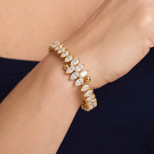 Marquise Diamond aranyozott karperec