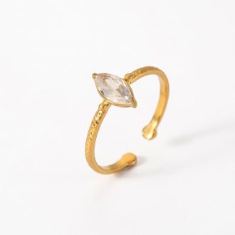 Marquise Light aranyozott gyűrű