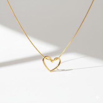 Heart Shape aranyozott nyaklánc