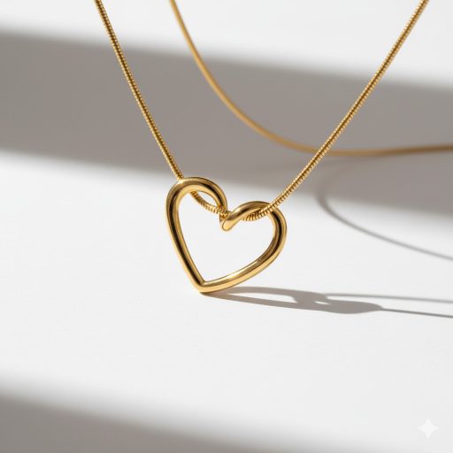 Heart Shape aranyozott nyaklánc