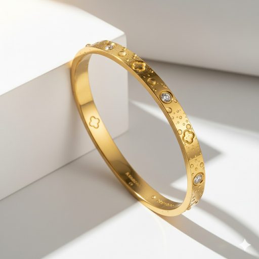 Clover Diamond aranyozott karperec