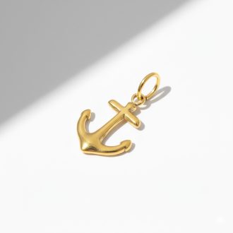 Horgony charm, aranyozott