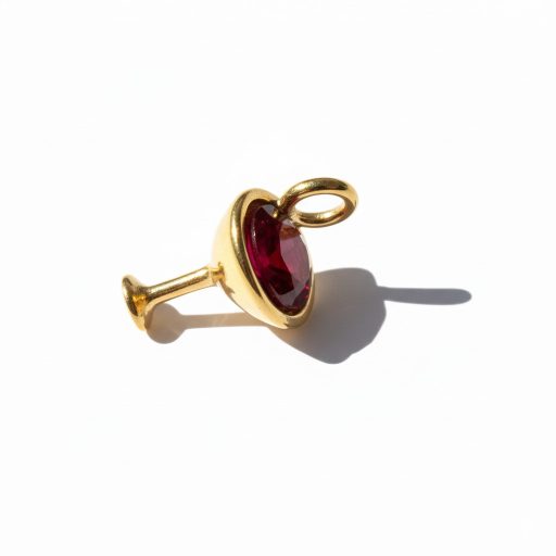 Koktélpohár charm, aranyozott