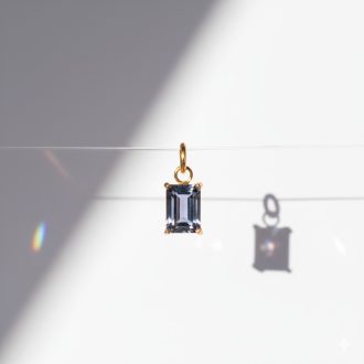 Szeptember kristály charm, aranyozott