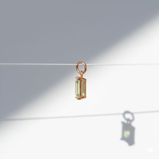 Október kristály charm, aranyozott