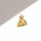 Pizzaszelet charm, aranyozott