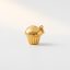 Sweet Cupcake aranyozott charm