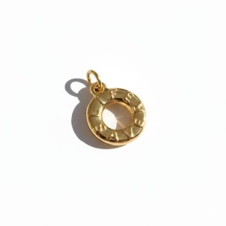 Donut charm, aranyozott