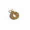 Donut charm, aranyozott