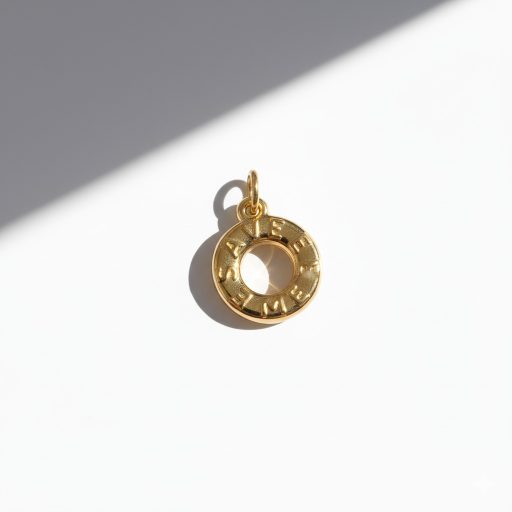 Donut charm, aranyozott