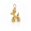 Aranyló lufikutya charm – aranyozott