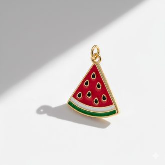 Görögdinnye charm, aranyozott