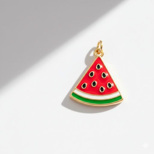 Görögdinnye charm, aranyozott