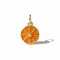 Narancsszelet charm, aranyozott