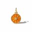Narancsszelet charm, aranyozott