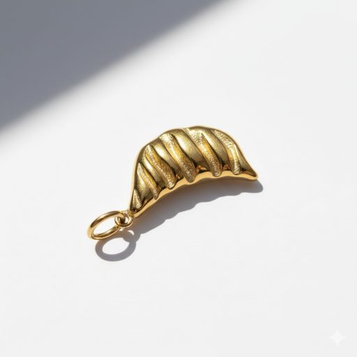 Dumpling charm, aranyozott