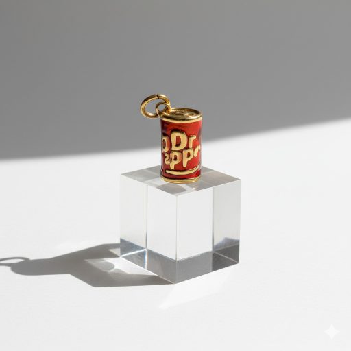 Dr Pepper charm, aranyozott