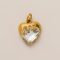 Crystal Love charm, aranyozott