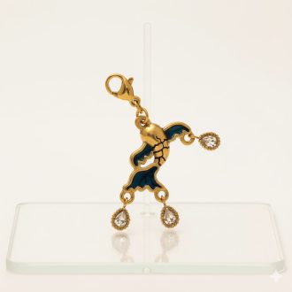 Blue Koi charm, aranyozott