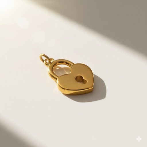 Lakat charm, aranyozott