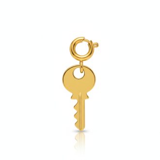 Kulcs charm, aranyozott