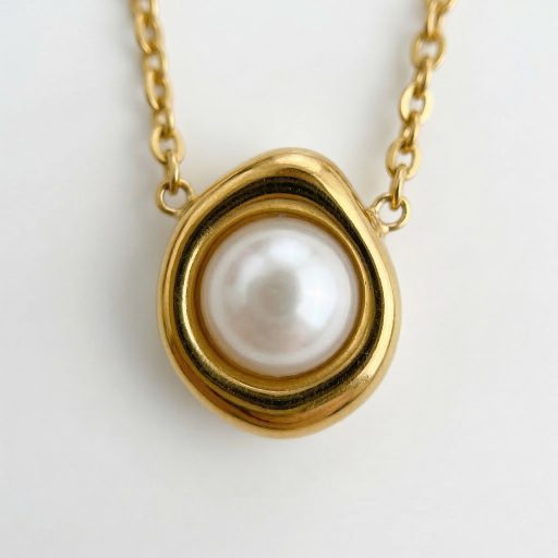 Golden Pearl aranyozott nyaklánc