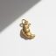 Croissant charm, aranyozott