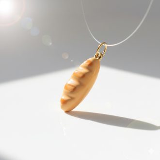 Francia Bagett charm – aranyozott