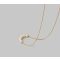 Crystal pearl nyaklánc, 18 karátos aranyozott